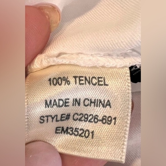 Cloth & Stone Ivory Cap Sleeve Blouse - Picture 5 of 6